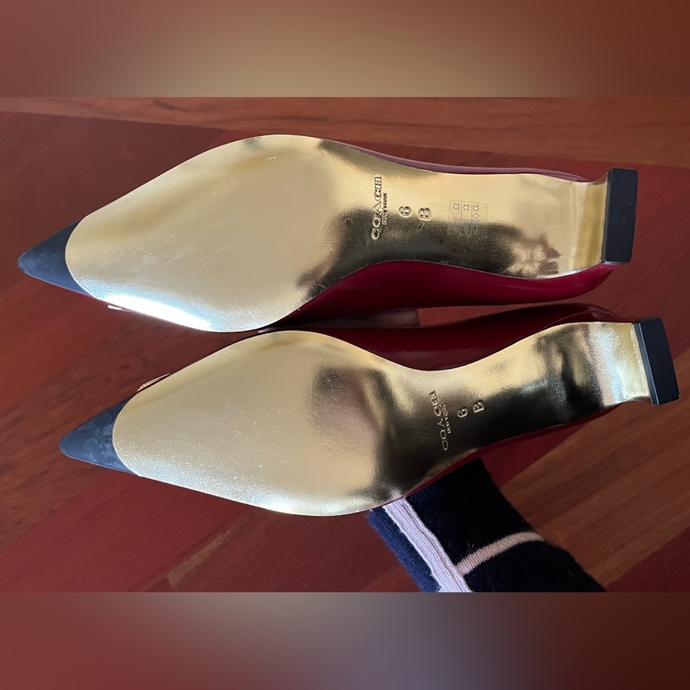Lawrence Box Heel in Calf leather, Coach - Picture 10 of 14